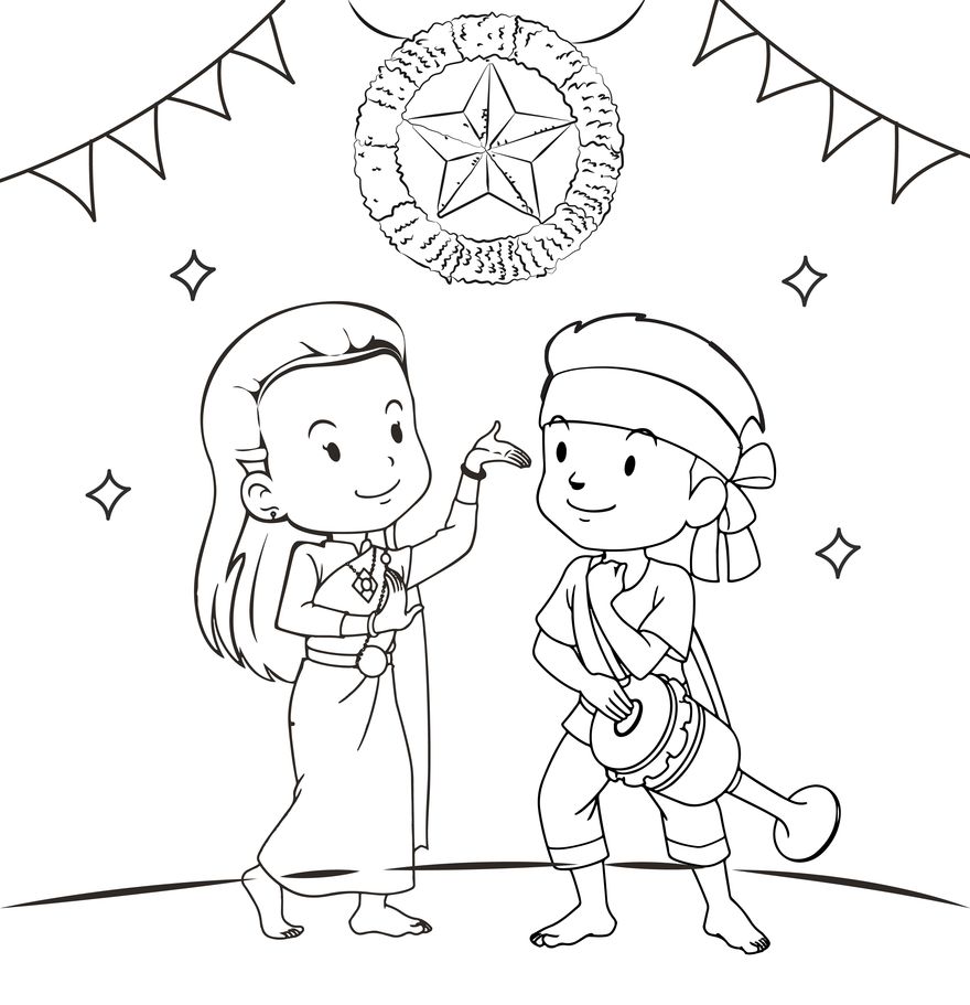 Khmer New Year Drawing in EPS, Illustrator, JPG, PNG, SVG, PSD - Download | Template.net