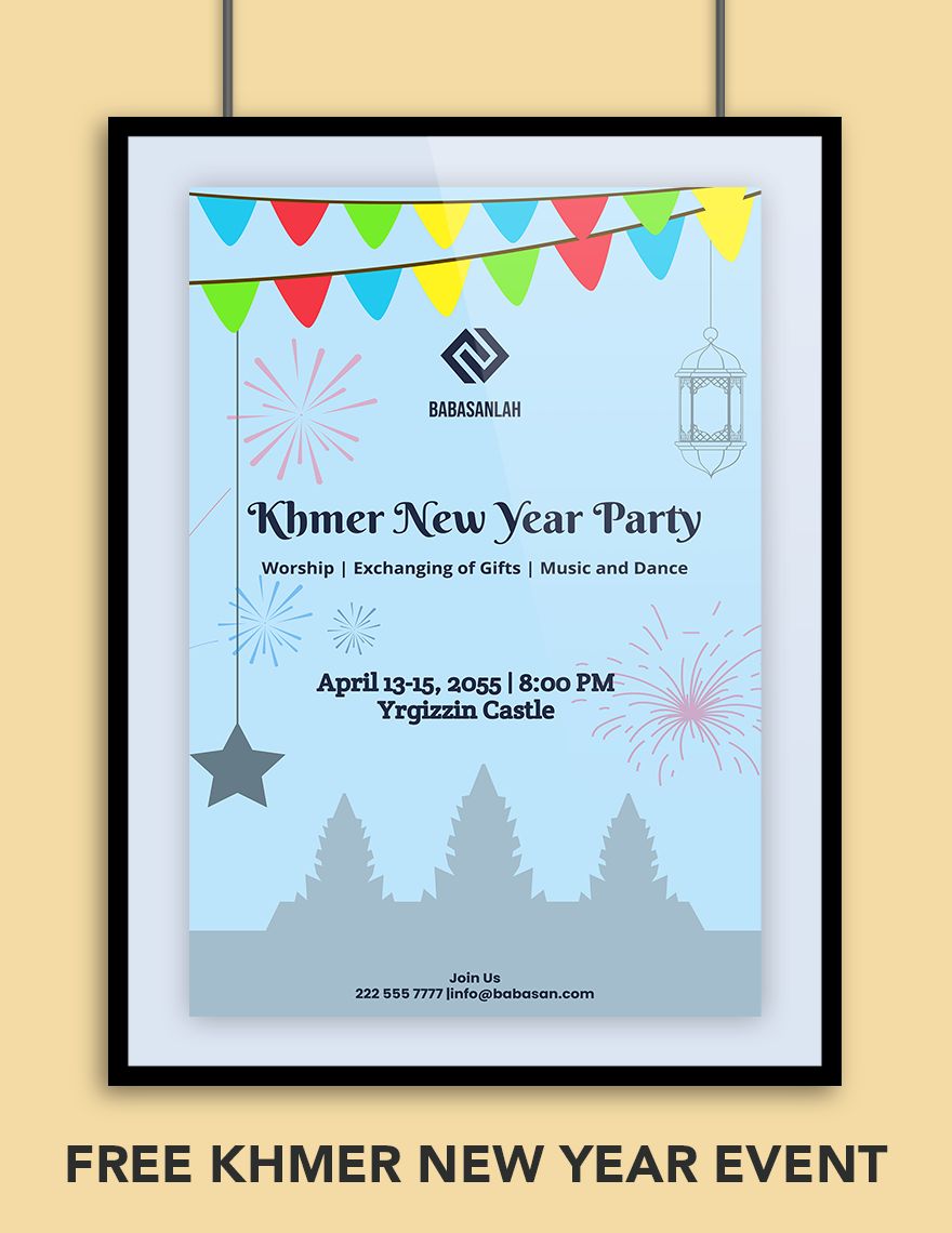 Khmer New Year Event in Illustrator, EPS, JPG, PNG, PSD, Word, SVG, Google Docs - Download | Template.net