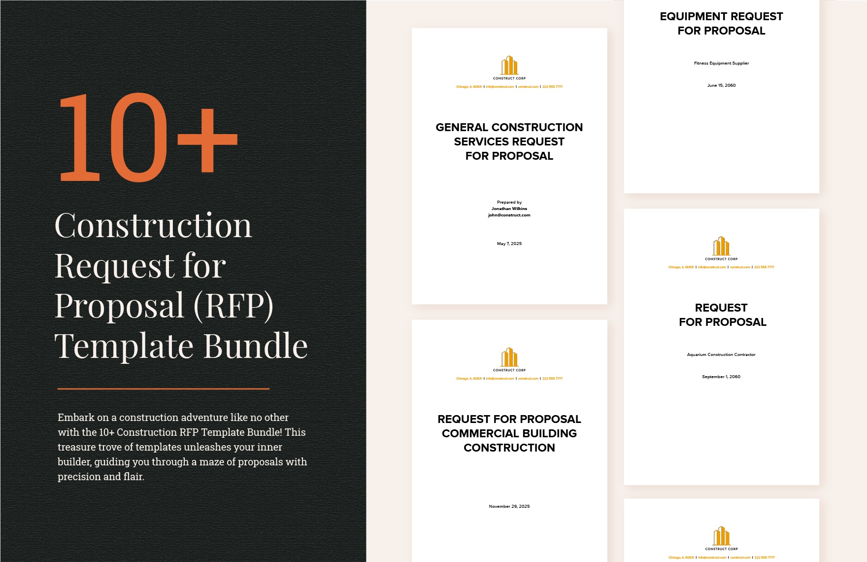 10+ Construction Request for Proposal (RFP) Template Bundle