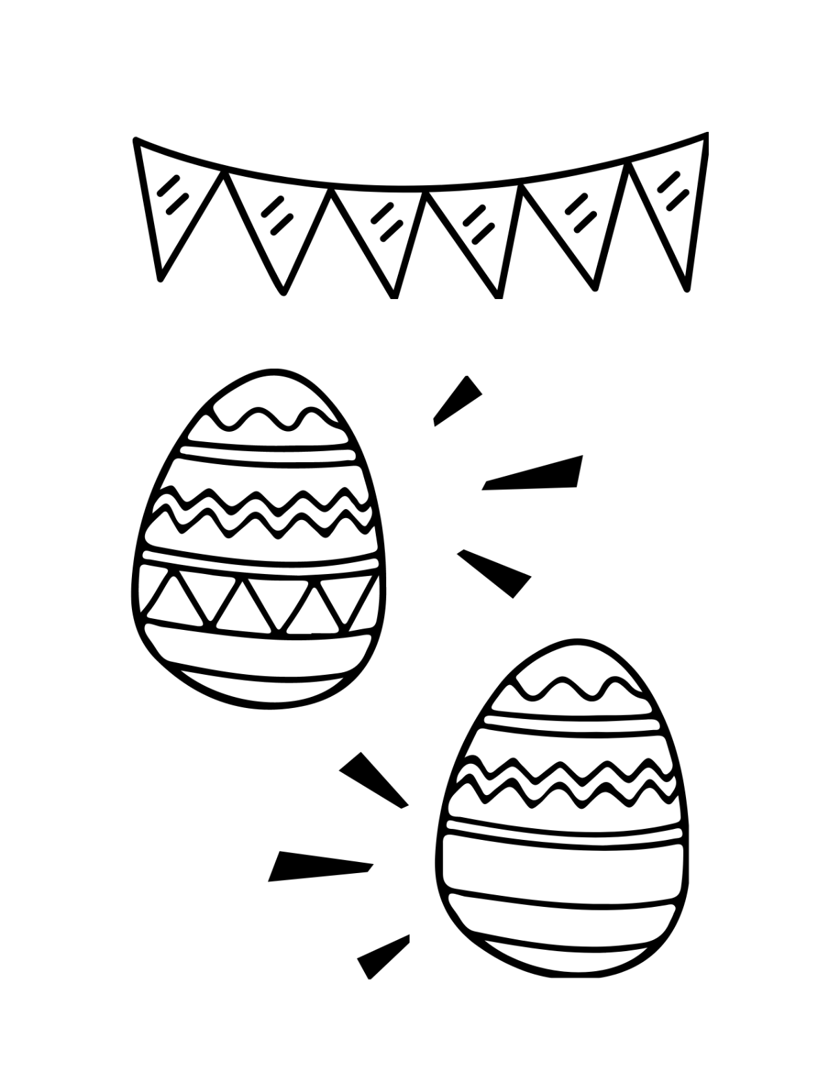 Easy Easter Drawing Template - Edit Online & Download