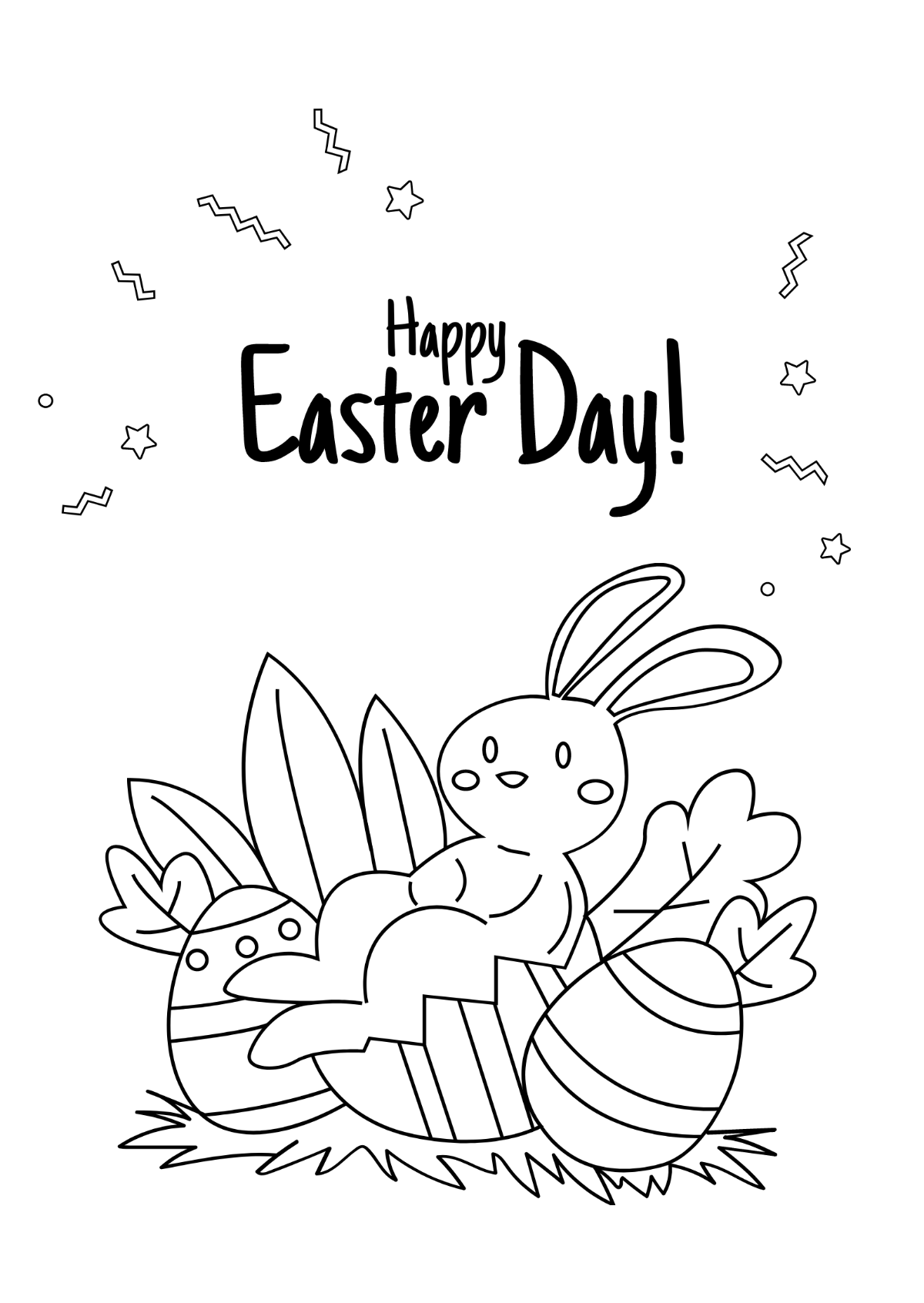 Easter Day Drawing Template - Edit Online & Download