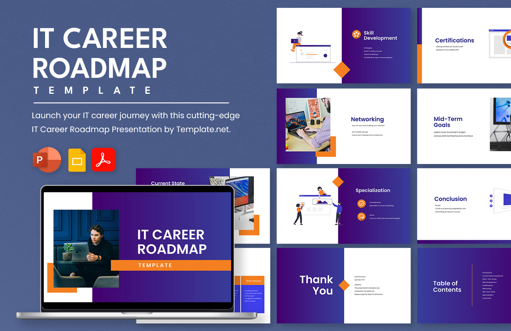 IT Career Roadmap Template in PowerPoint, PDF, Google Slides - Download | Template.net