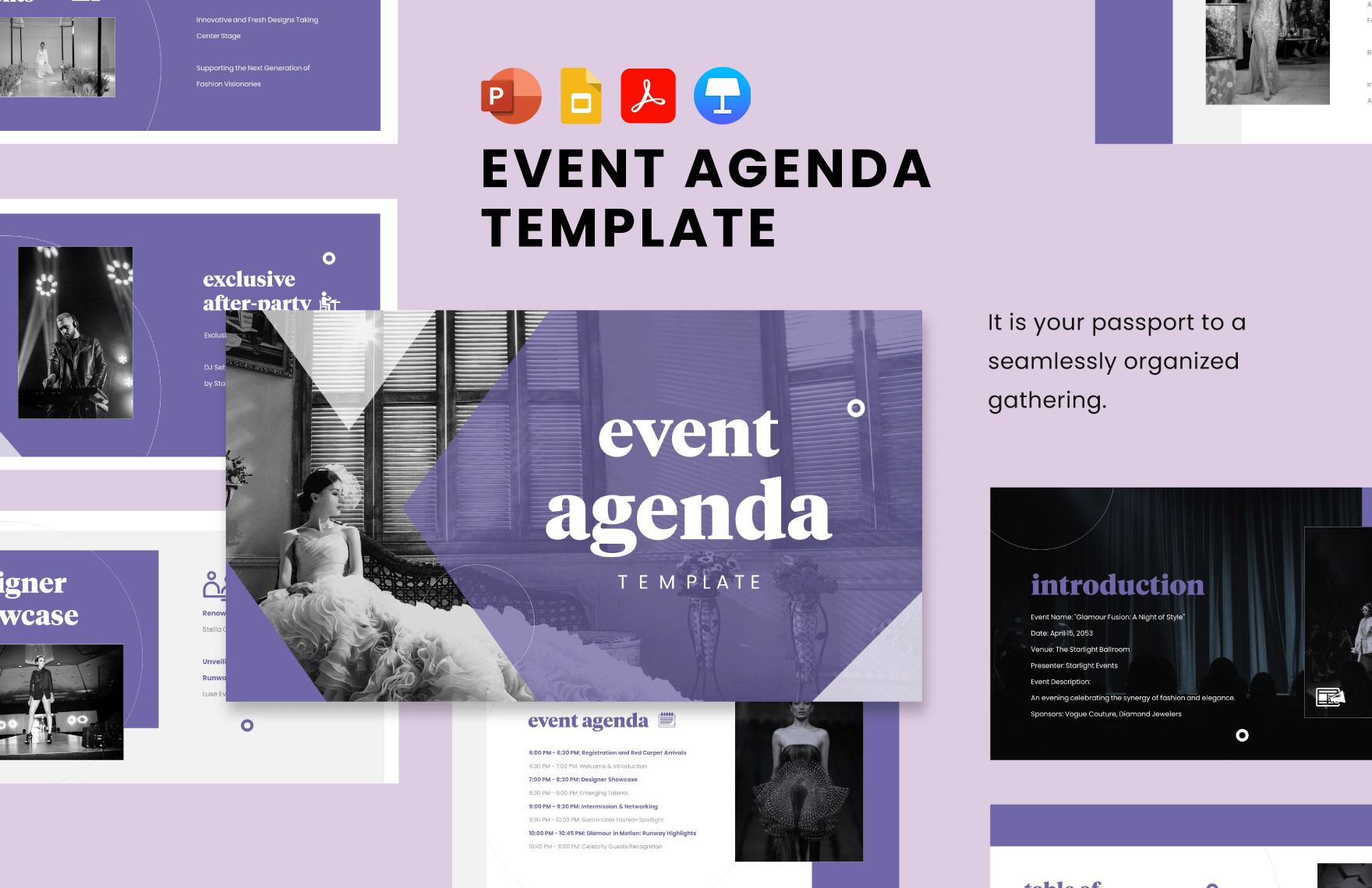 Event Agenda Template in PDF, PPT, Google Slides, Apple Keynote - Download | Template.net