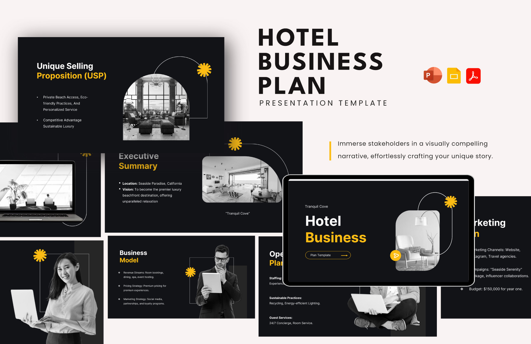 Hotel Business Plan Template in PDF, PowerPoint, Google Slides - Download | Template.net