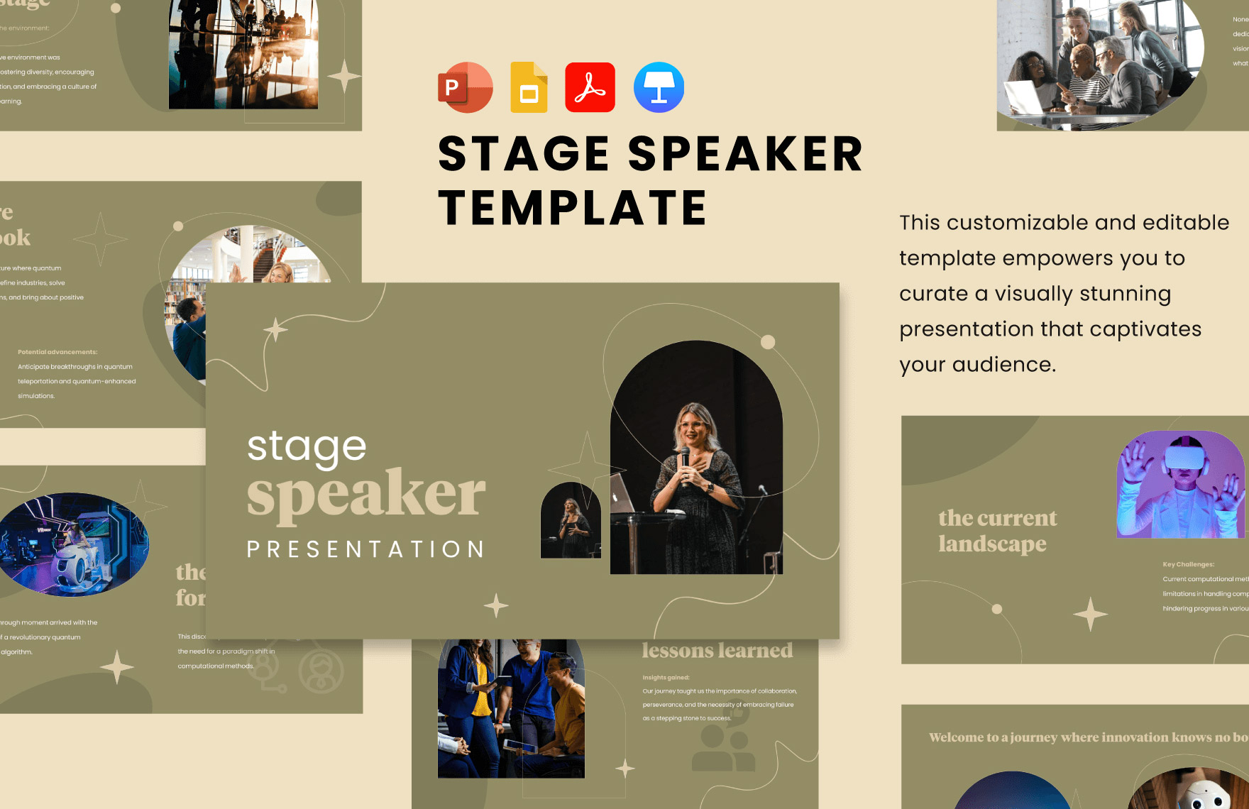 Stage Speaker Template in PPT, PDF, Google Slides, Apple Keynote - Download | Template.net