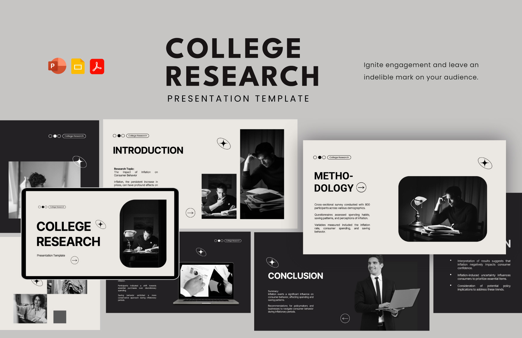 College Research Template in PDF, PowerPoint, Google Slides - Download | Template.net