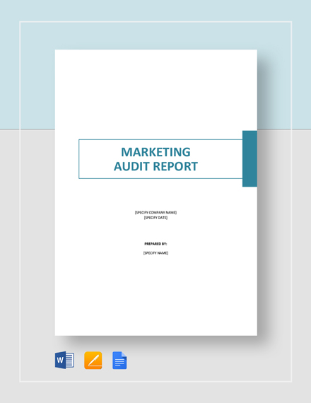 marketing audit report