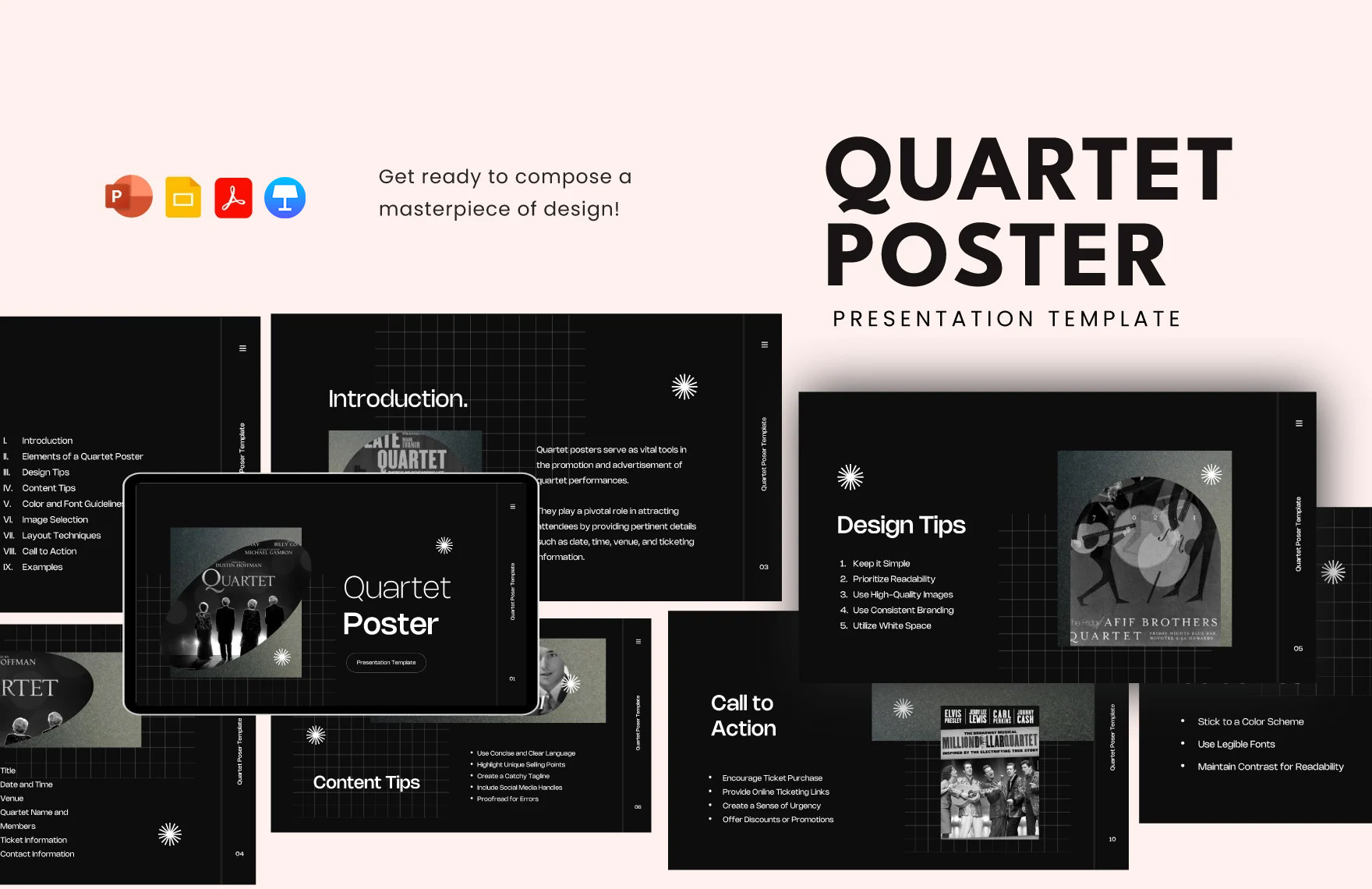 Quartet Poster Template