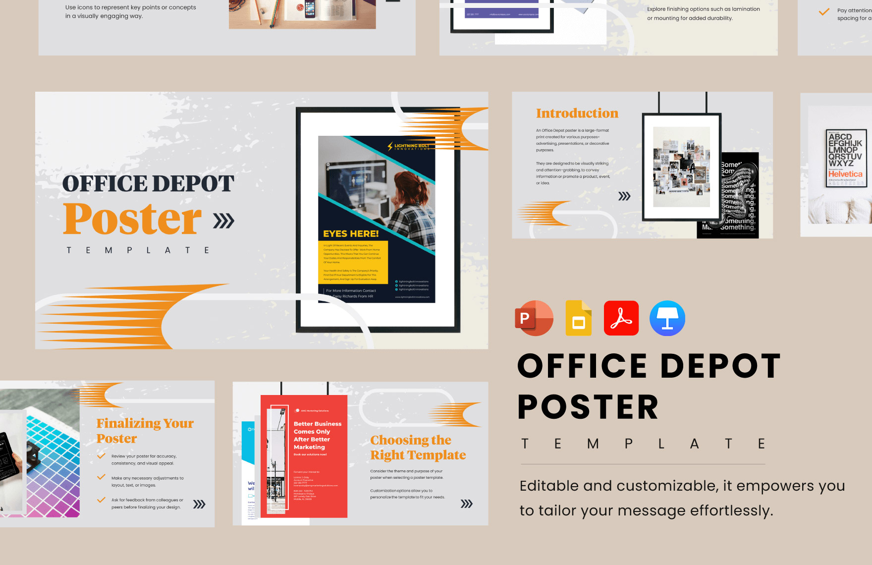 Office Depot Poster Template