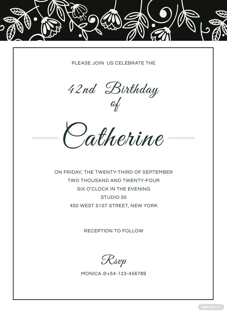 Formal Event Invitation Template