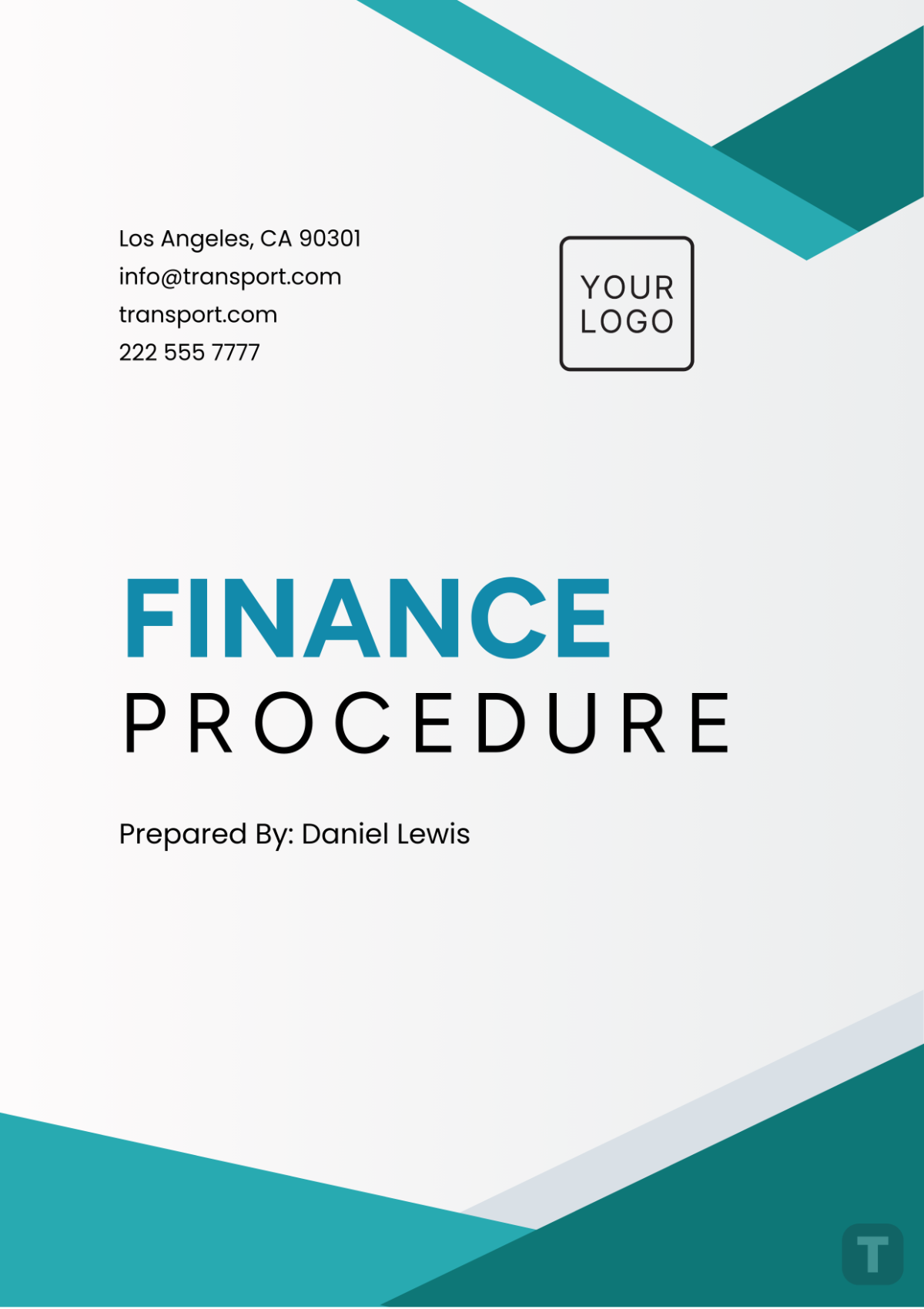 Finance Procedure Template - Edit Online & Download