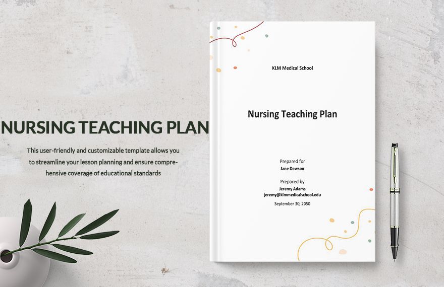 Nursing Teaching Plan Template