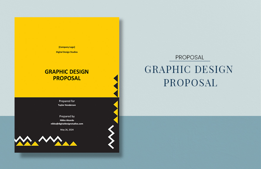 Graphic Design Project Proposal Template