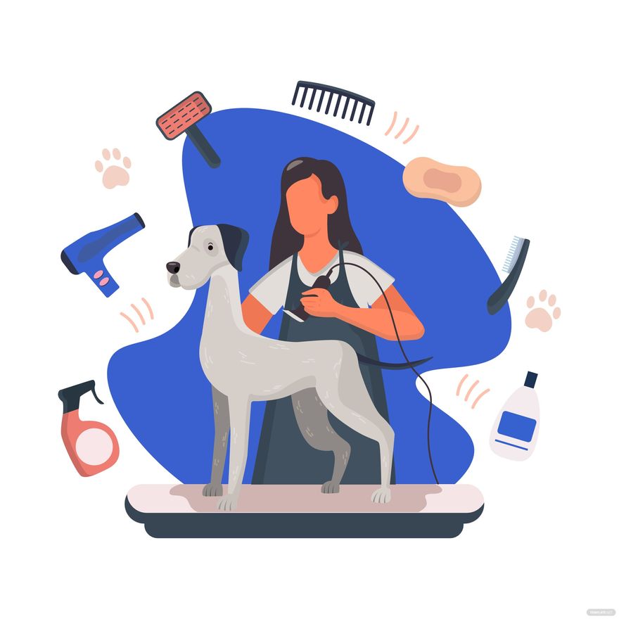 Dog Grooming Vector