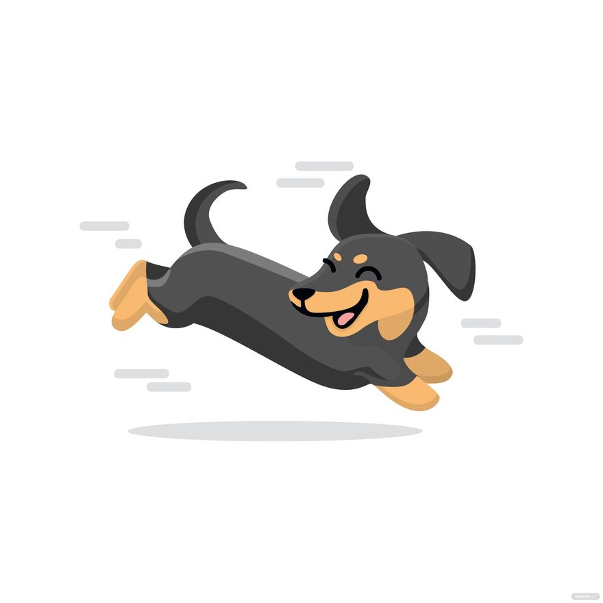 Running Dog Vector