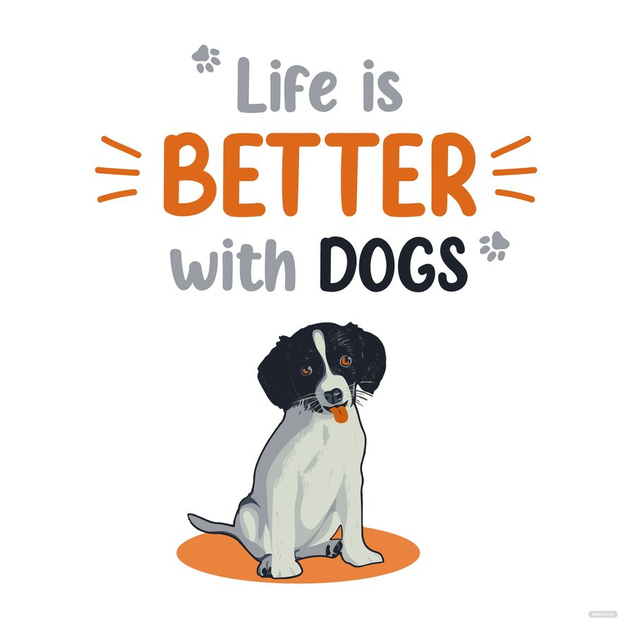 Dog Quote Vector