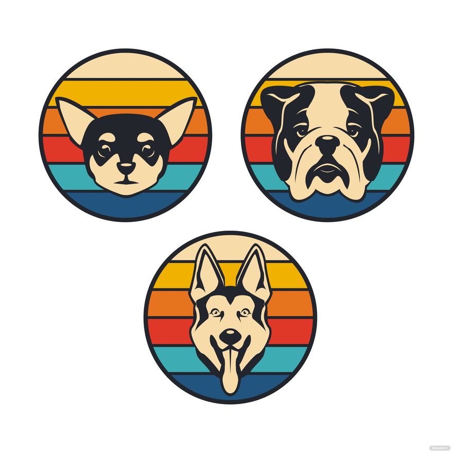 Retro Dog Vector