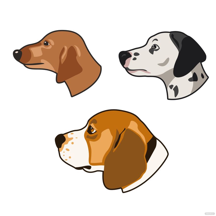 Dog Head Vector