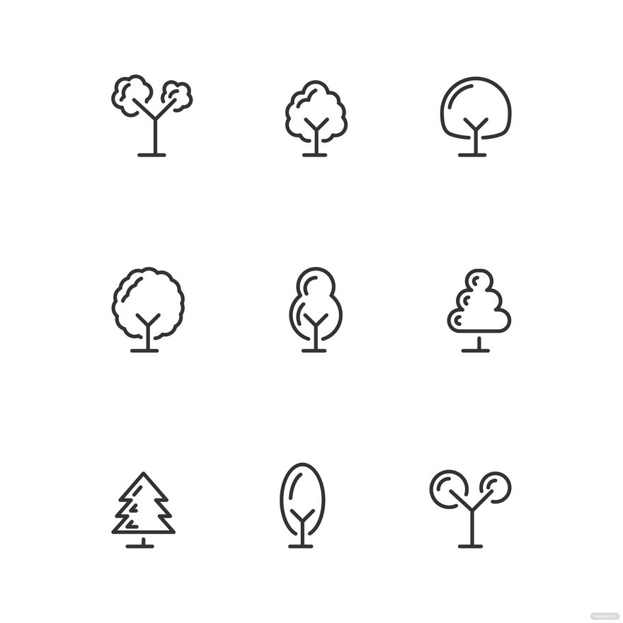 Tree Outline Vector