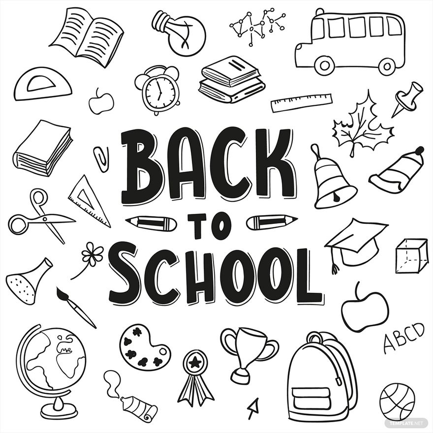 Back To School Doodle Vector