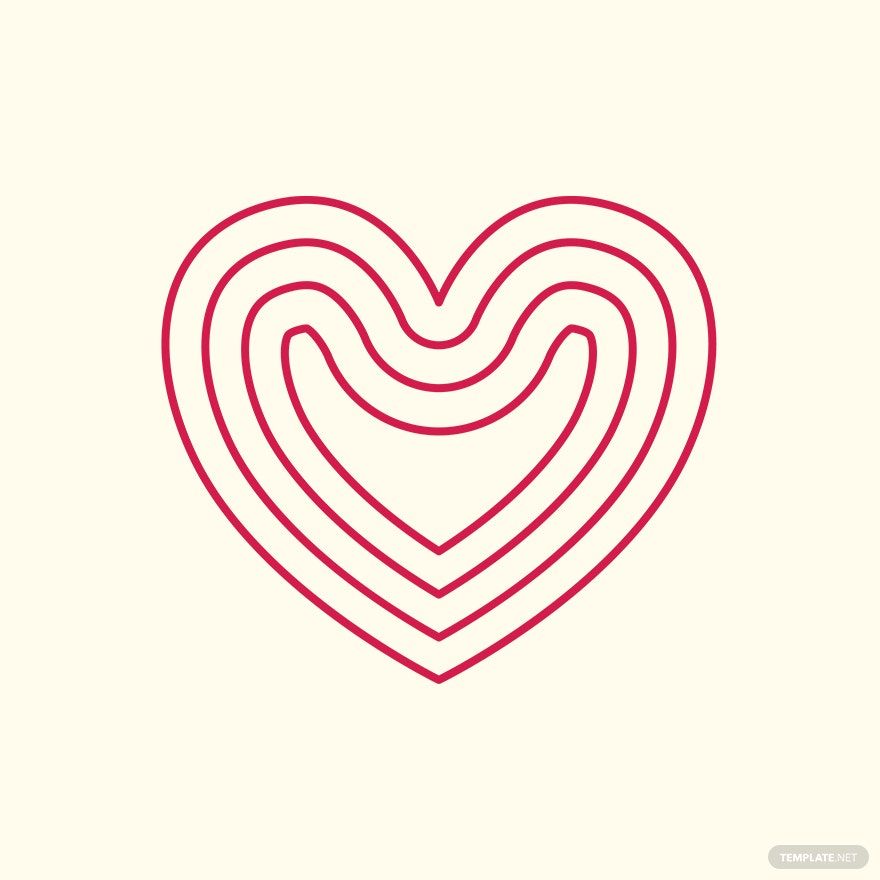 Heart Outline Vector