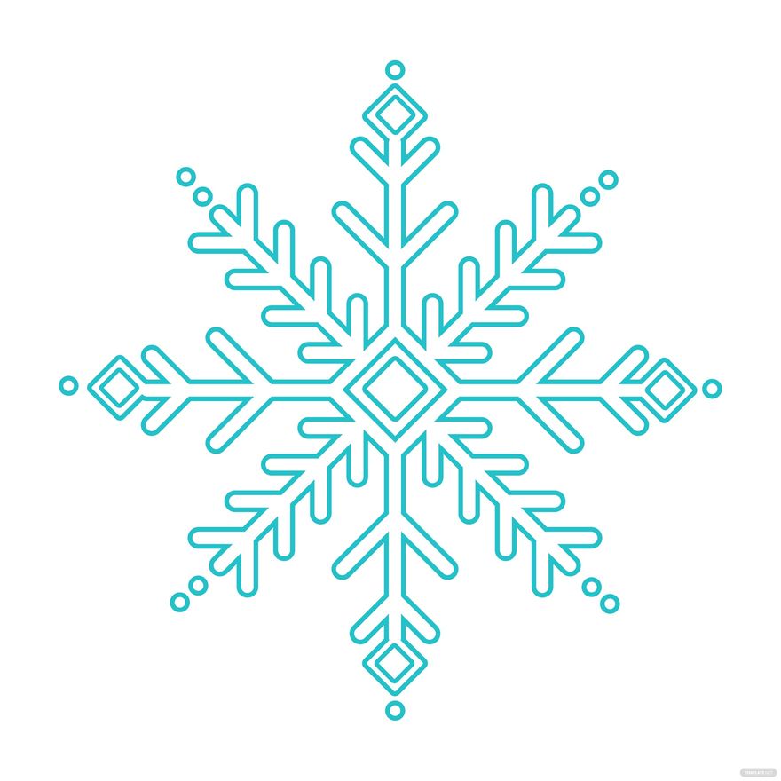 Snowflake Outline Vector