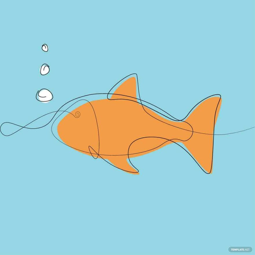 Minimalist Fish Vector