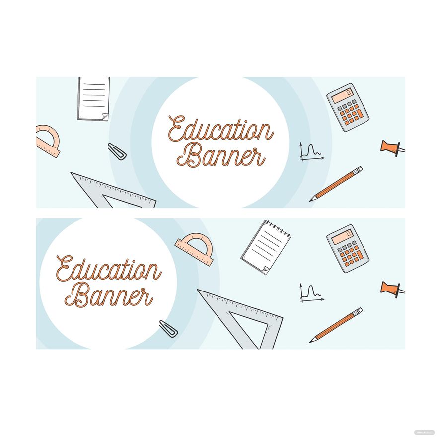 Education Banner Vector