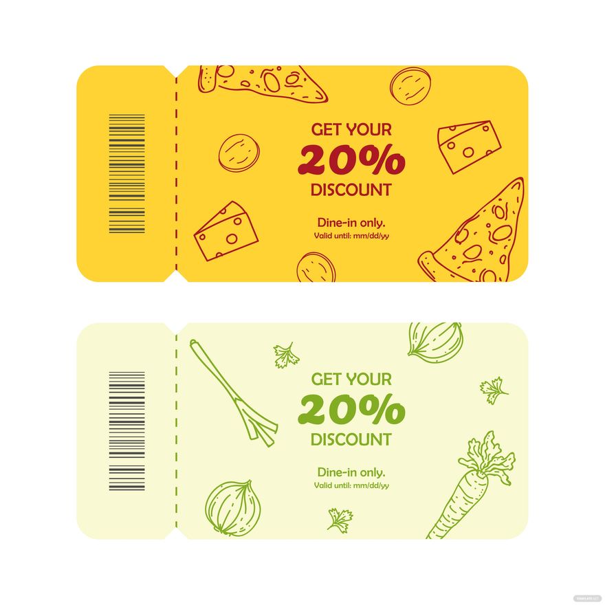 Restaurant Coupon Vector