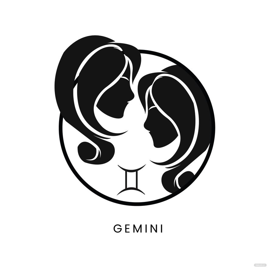 Black Gemini Vector