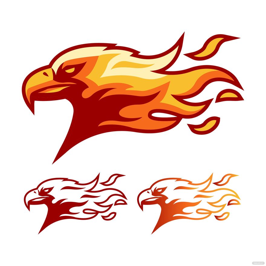 Flame Eagle Vector