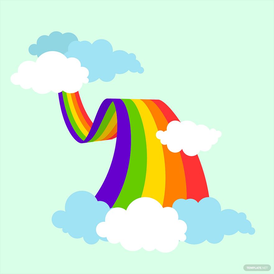 Flowing Rainbow Vector