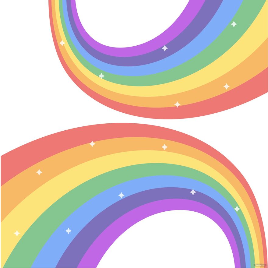 Transparent Rainbow Vector