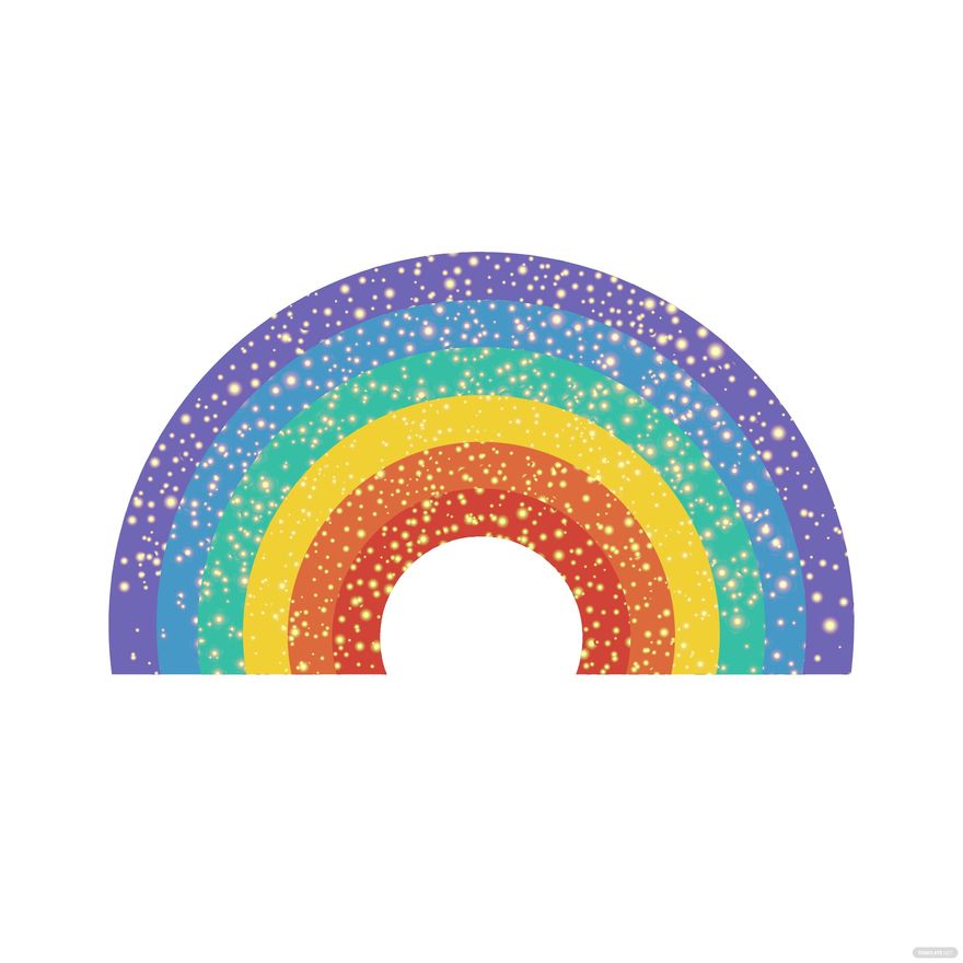 Rainbow Glitter Vector