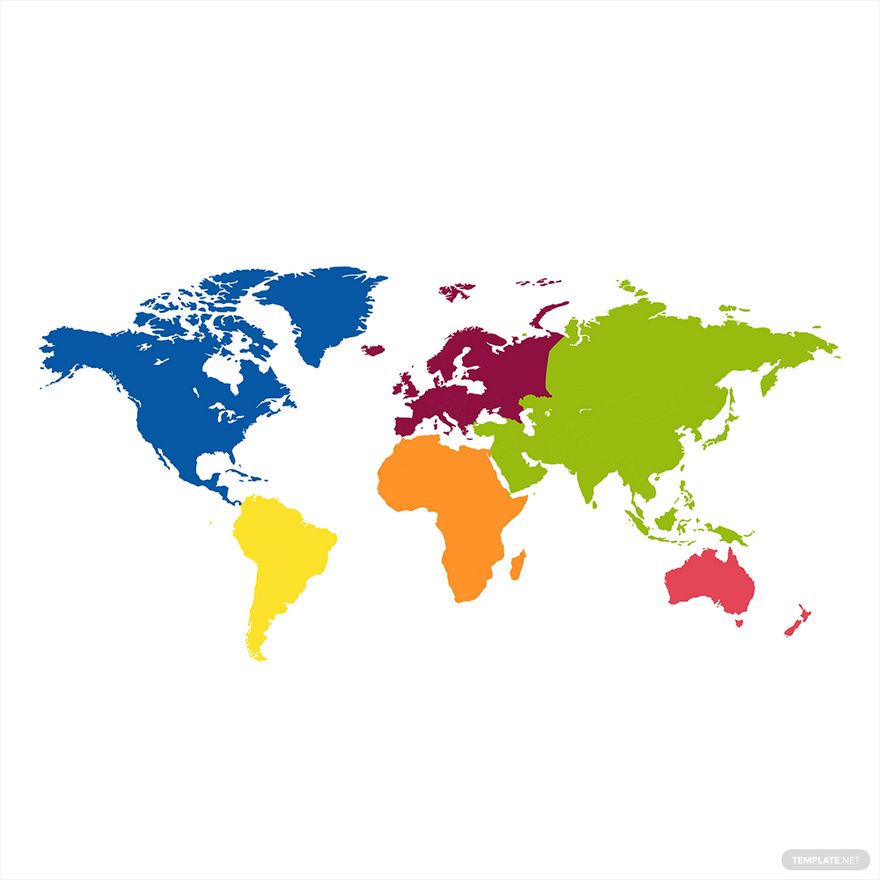 Simple World Map Vector