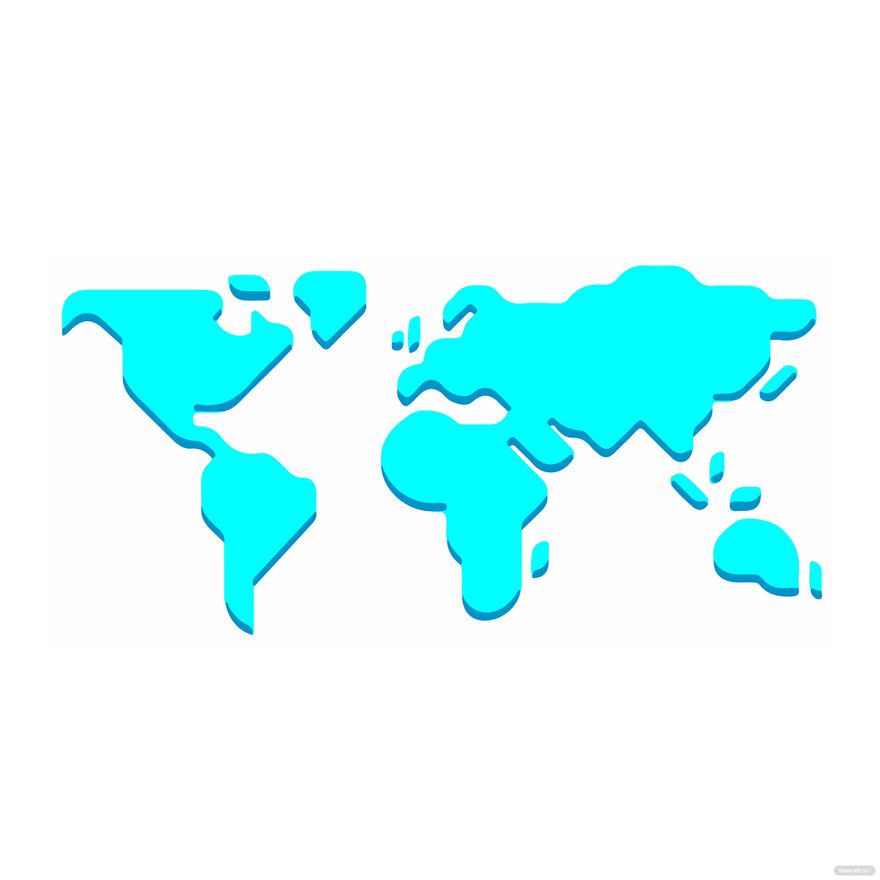 Cartoon World Map Vector