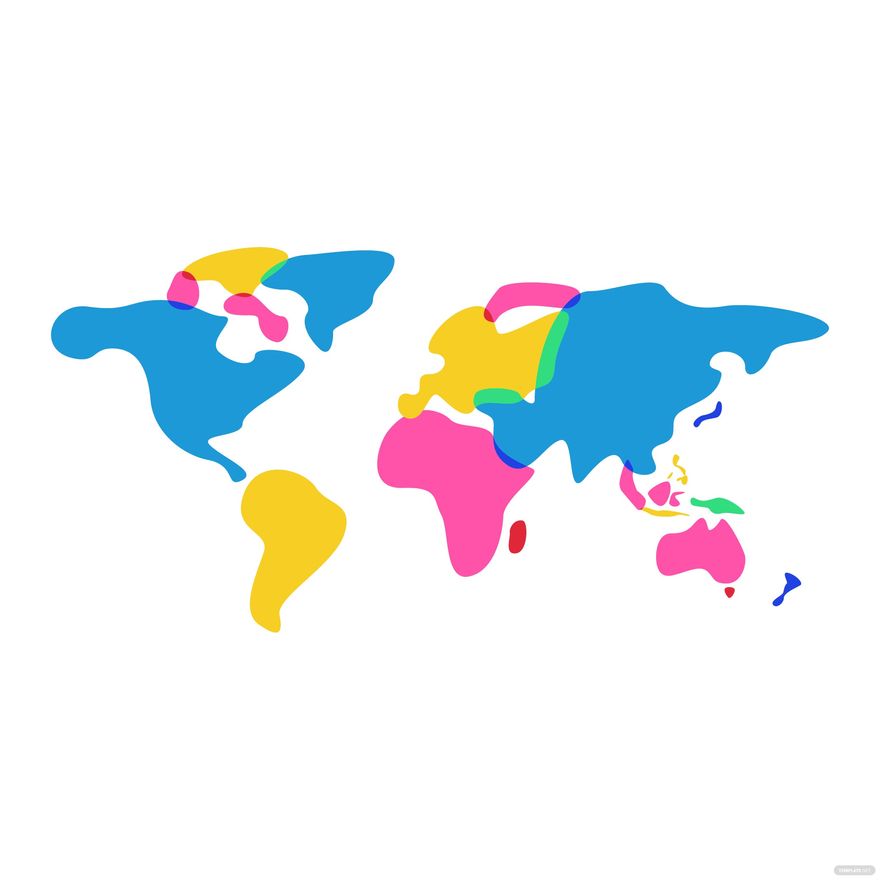 Abstract World Map Vector