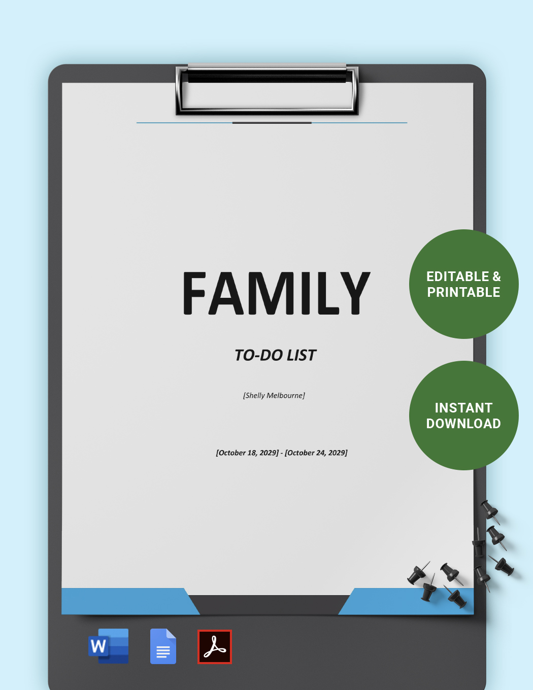 Family To-Do List Template