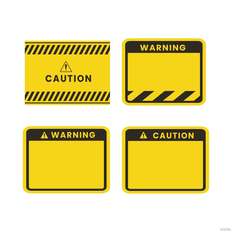 Blank Warning Sign Vector