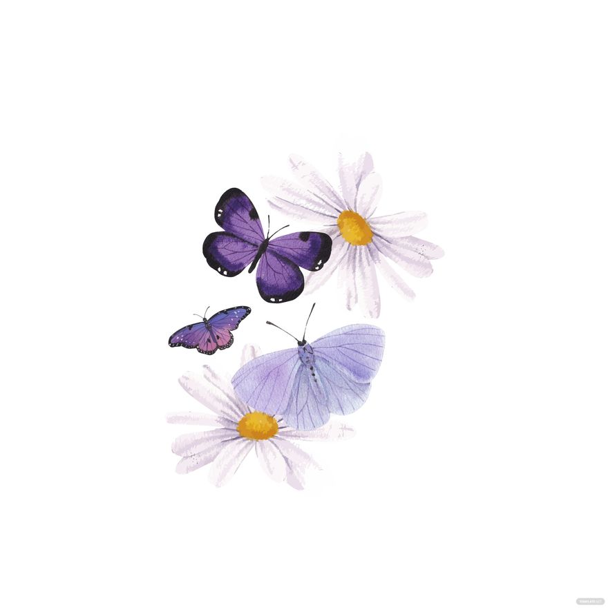 Butterfly Flower Vector