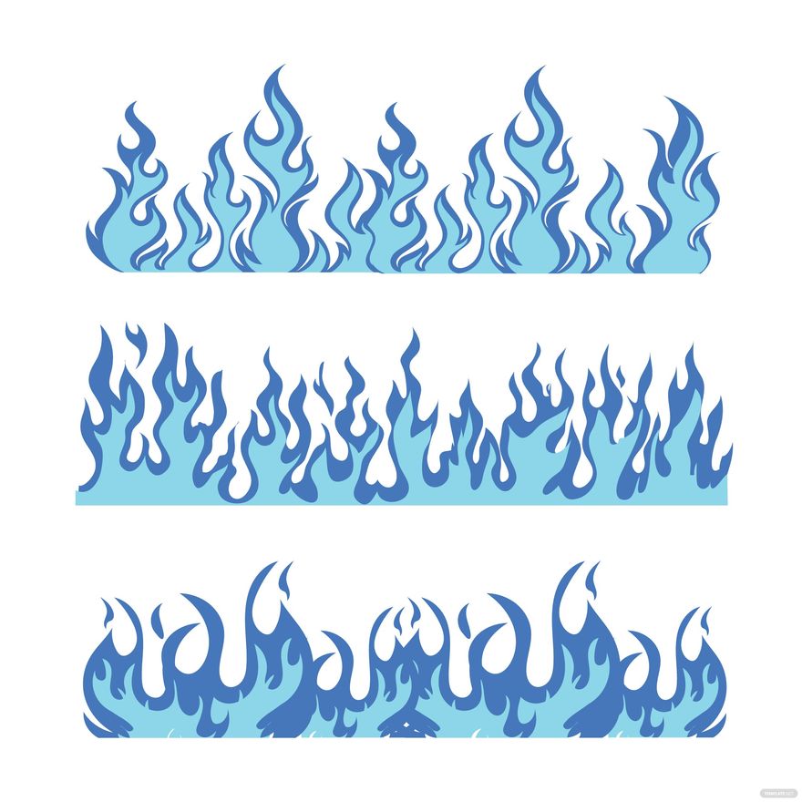 Blue Flame Vector