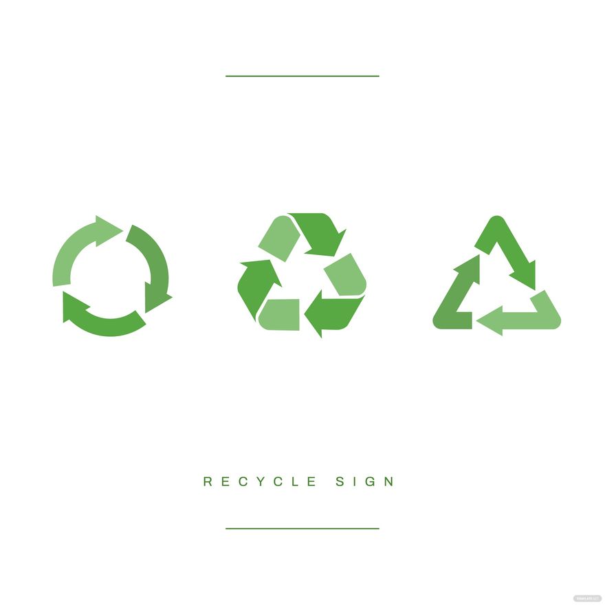 Recycle Sign Vector