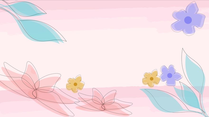 Watercolor Flower Background