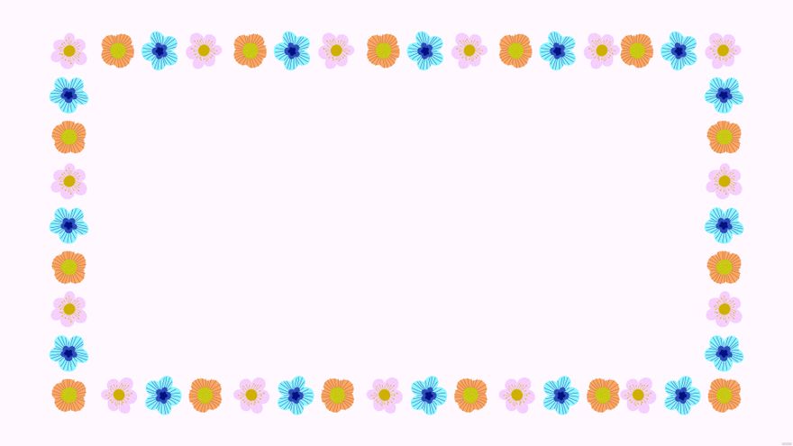 Flower Border Background