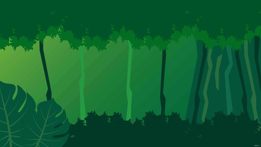 Free Green Jungle Background - EPS, Illustrator, JPG, PNG, SVG |  