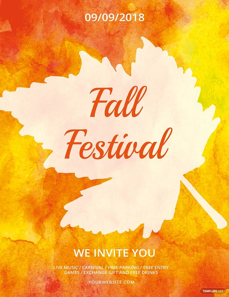 Fall Festival Flyer Template