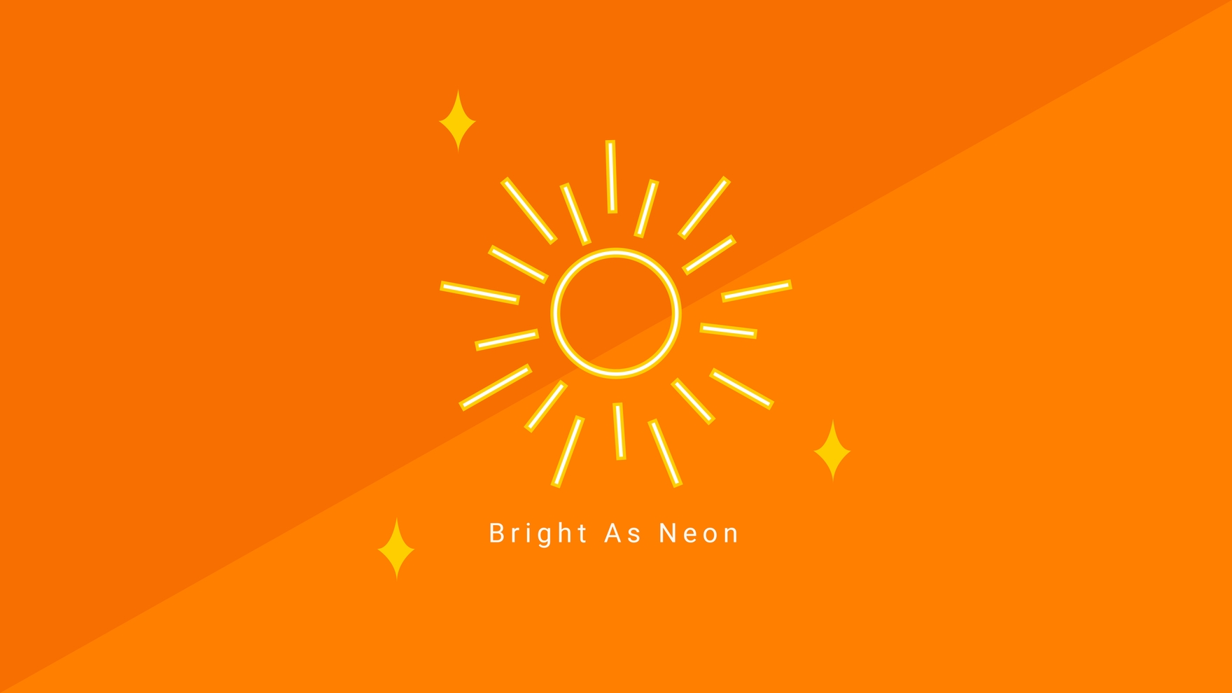 Neon Sun Wallpaper