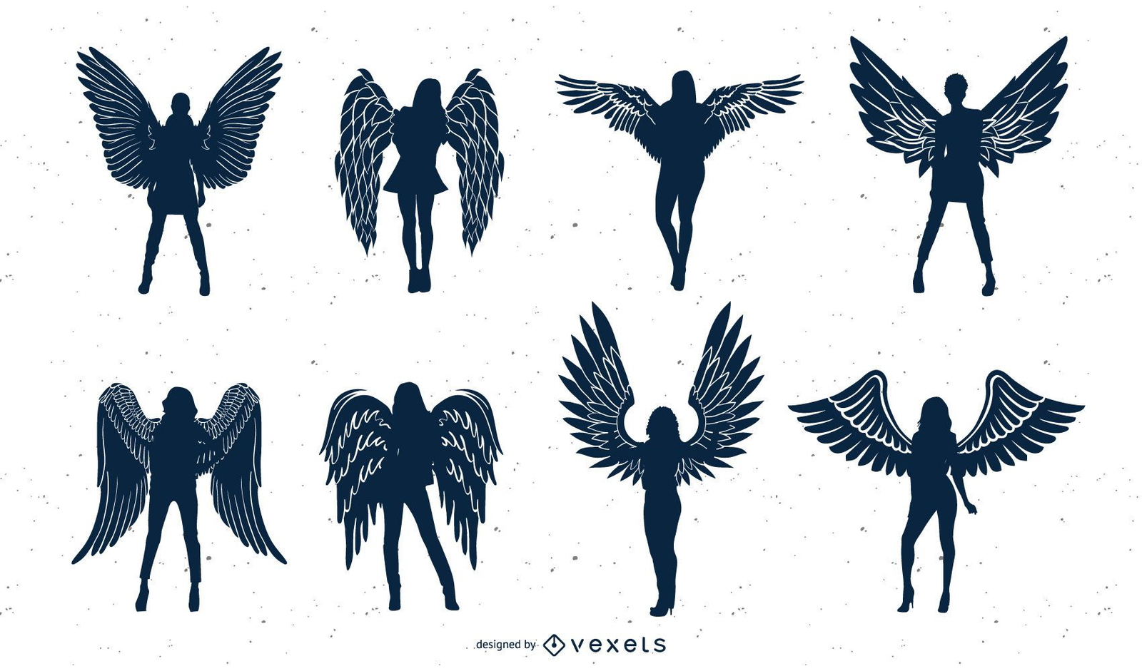 Angel Silhouette SVG