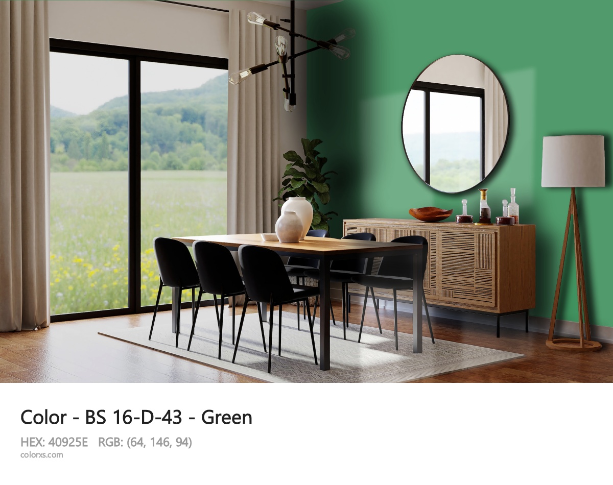 BS 16-D-43 - Green CMS dining room design