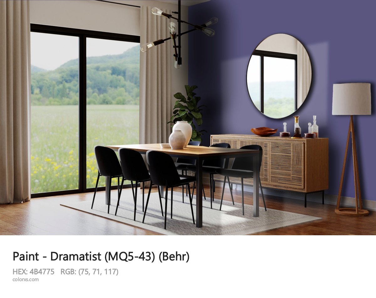 Behr Dramatist (MQ5-43) Paint dining room design